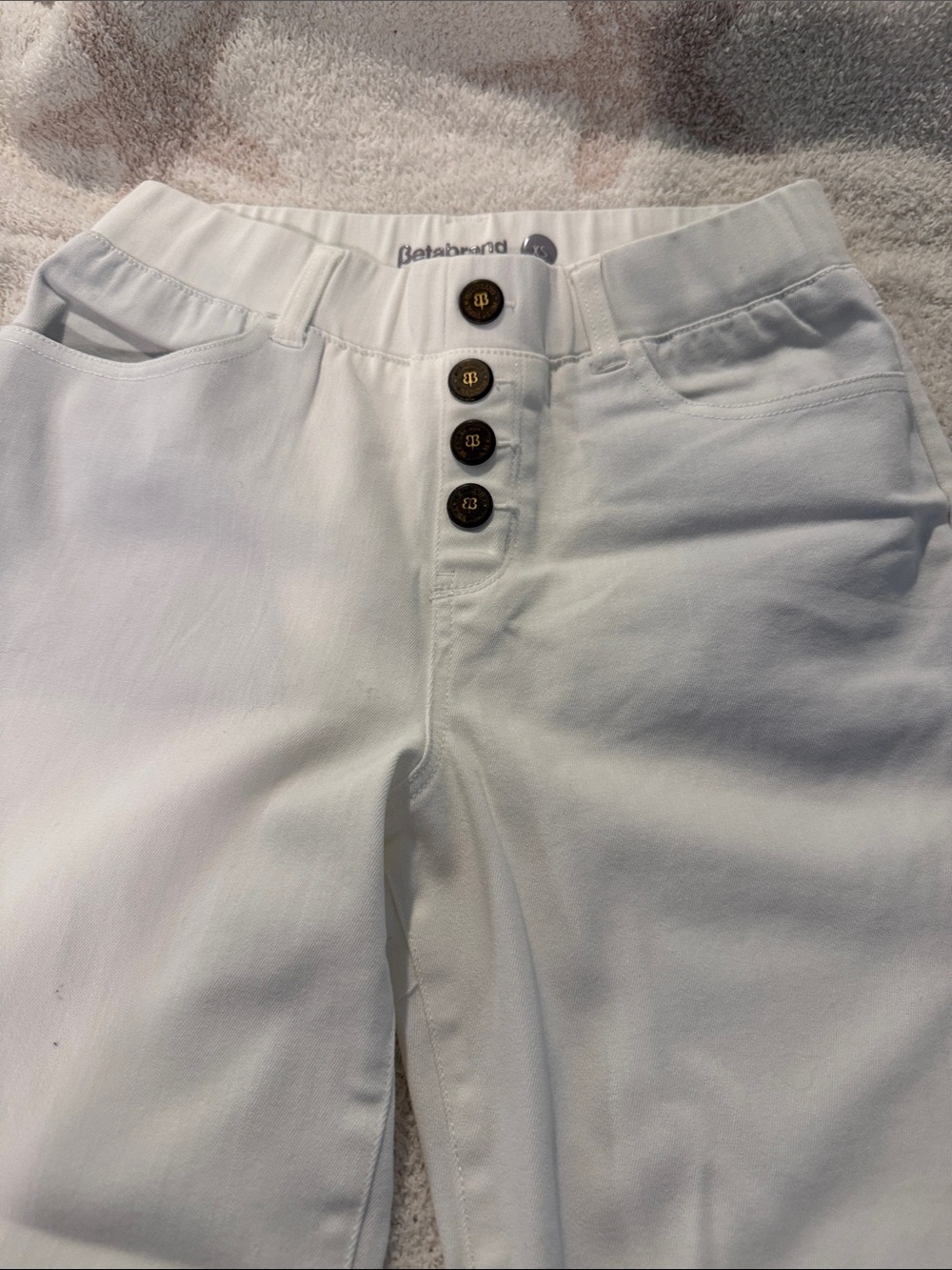 Betabrand pull on White pants/Jeans